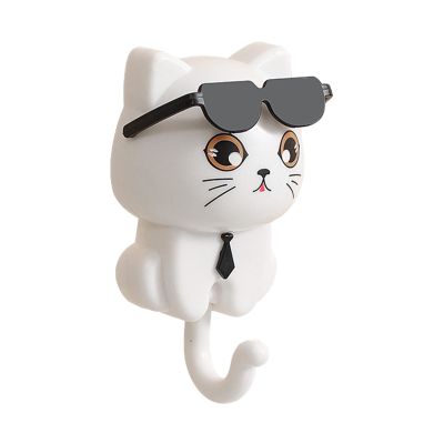 Cat Key Hook with Sunglasses