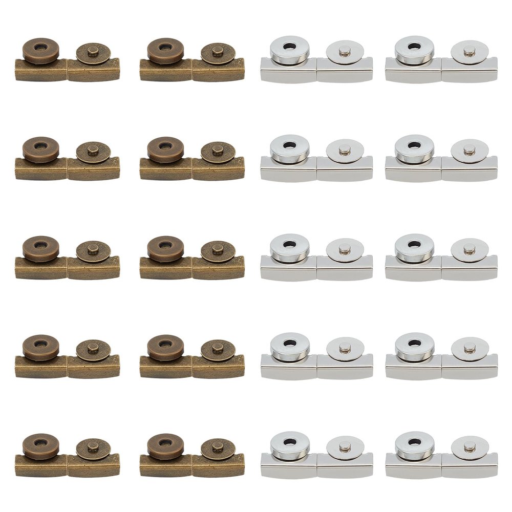 NICENEEDED 20 Set Magnetic Snaps