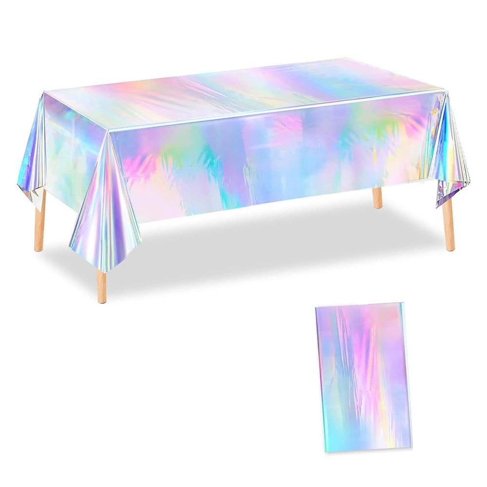 LaresDay Colorful Disposable Party Tablecloth