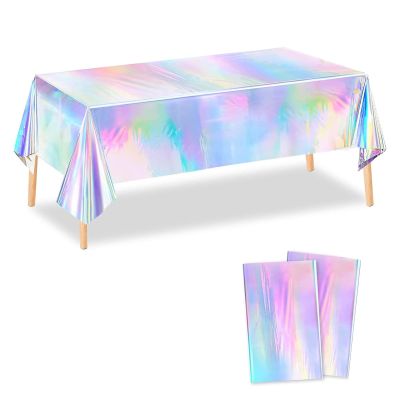LaresDay Colorful Disposable Party Tablecloth