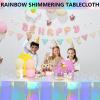 LaresDay Colorful Disposable Party Tablecloth view 4