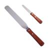 Stainless Steel Cake Spatula, Angled and Straight with Wooden Handle view 4