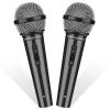 Faux Microphone Props, Black, 2 Pieces view 1