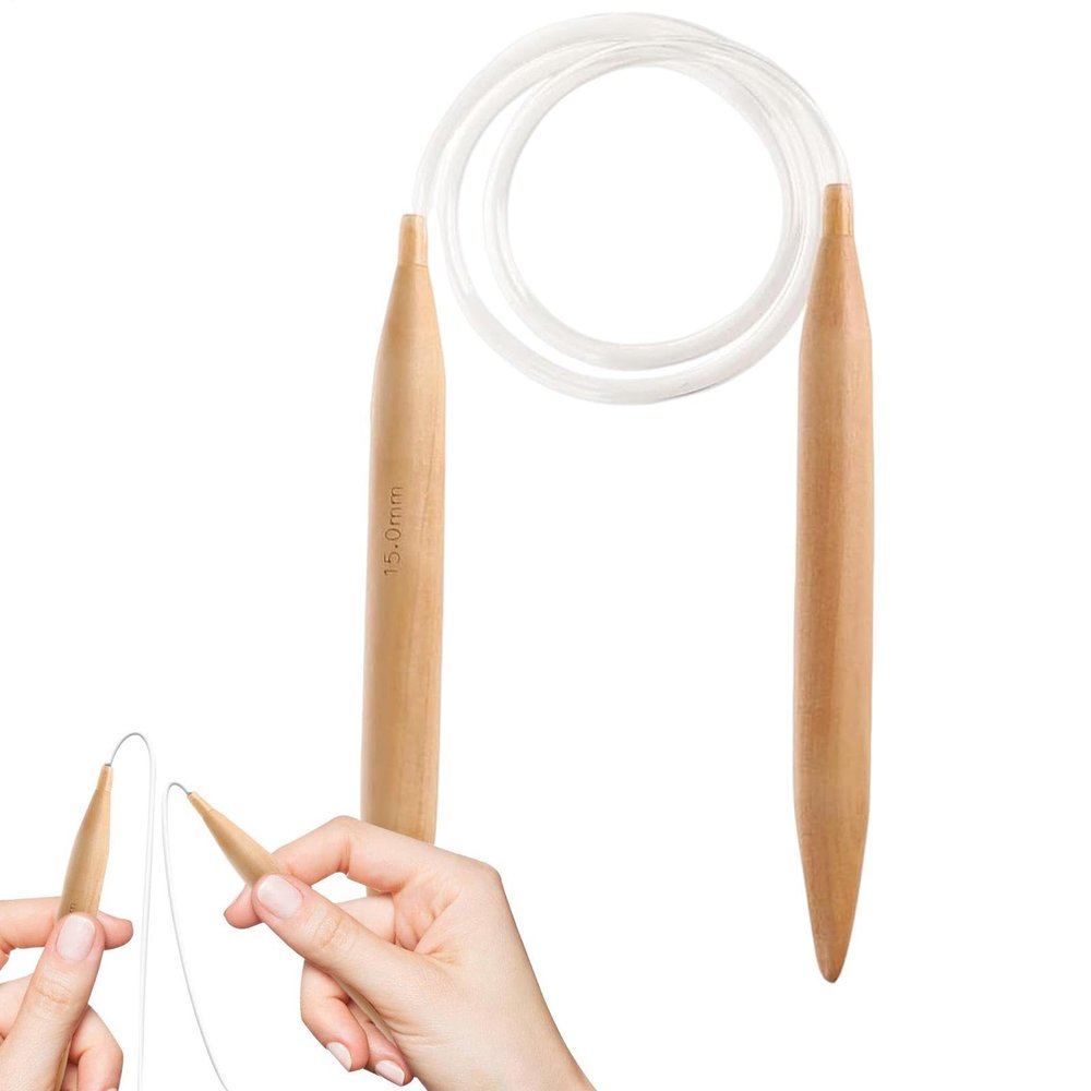 Wooden Circular Knitting Needles - Jumbo Sizes