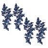 letsinstyle 2 Pairs 3D Sequin Lace Appliqués with Floral Pattern view 1
