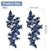 letsinstyle 2 Pairs 3D Sequin Lace Appliqués with Floral Pattern view 2