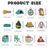 letsinstyle 12-Piece Camping Patch Set view 2