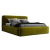 A&J MöbelLand LUMO-OM Upholstered Bed 120x200 cm with Storage and Slatted Base, Olive Green view 3
