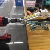 Trailer Jack Drill Adapter, Steel Stabilizer Attachment, RV Leveling Tool, Heavy-Duty and Compact, Secure Grip, 1.31.31.46 Inches view 3