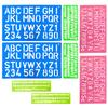AIRTILY 8-Piece Plastic Letter Stencils view 1