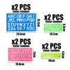 AIRTILY 8-Piece Plastic Letter Stencils view 2