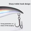3-Piece Bass Fishing Lures, Streamlined Design, Realistic 3D Fish Eyes, Sharp Hooks, Freshwater and Saltwater, Yellow, Medium view 4