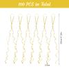 100 Helium Balloon Closures with String (Gold) view 2