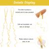 100 Helium Balloon Closures with String (Gold) view 3