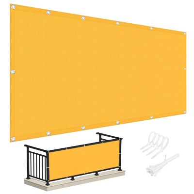 Chivivi Weather-Resistant Balcony Privacy Screen, Opaque Outdoor Privacy Fence with UV Protection and Cable Ties
