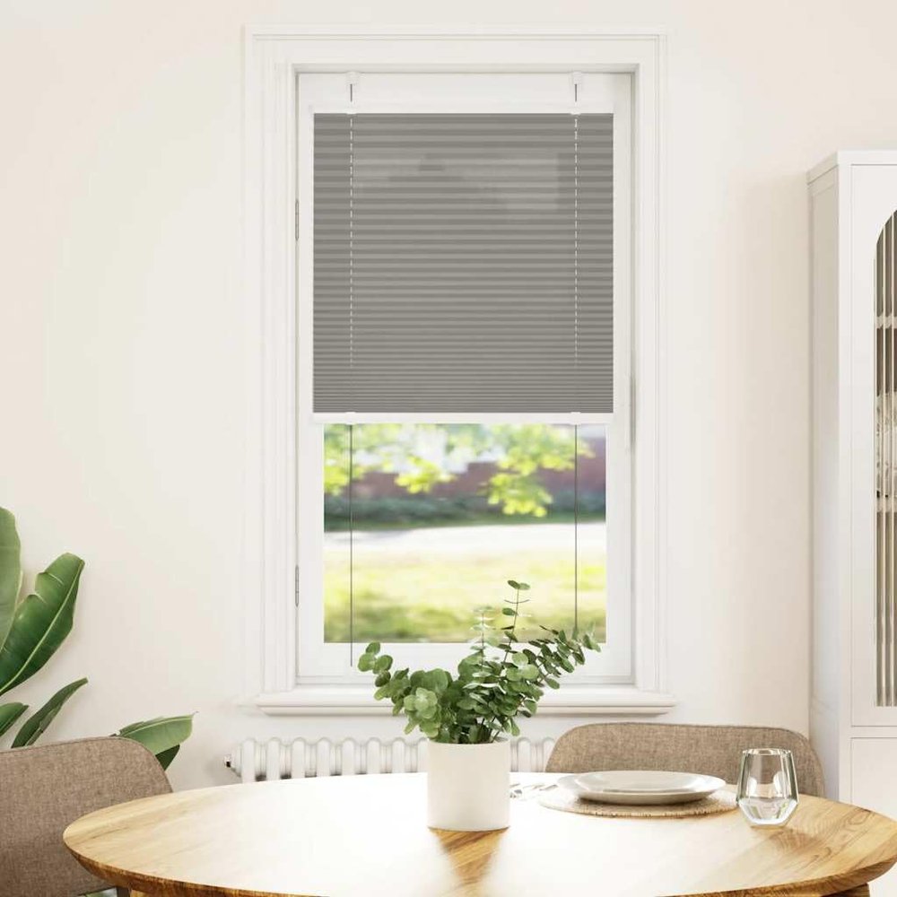 Anthracite Pleated Blind 60 x 100 cm, Fabric Width 59.4 cm, Polyester