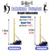 Adjustable Badminton/Volleyball Net Stand, 1.5–2.0 m view 3