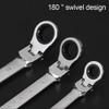 Open-End Wrench Set, 6–19 mm, Reversible Ratcheting Wrench view 3