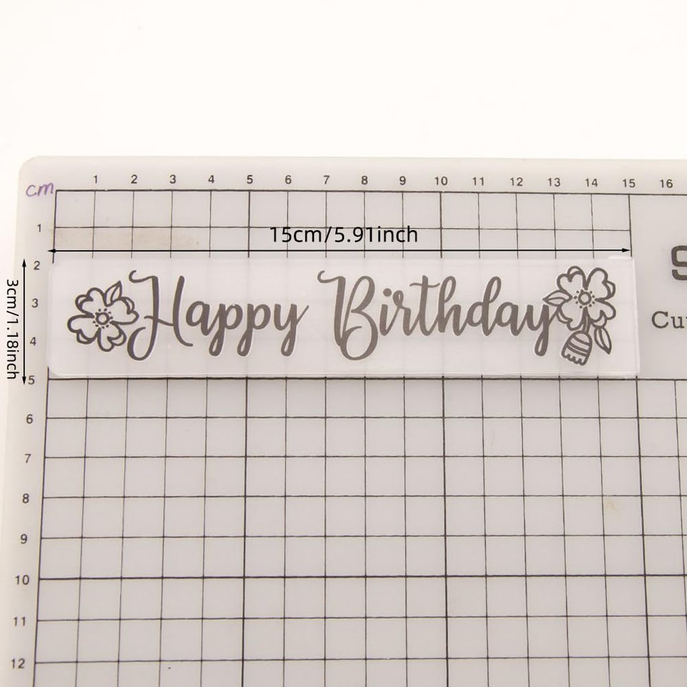 NVOQILIN Happy Birthday Stencil