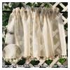 LVCHAO Vintage Linen Sheer Tier Curtain with Tassels, Cream Beige, Rod Pocket, 1 Panel, 100 x 100 cm view 2