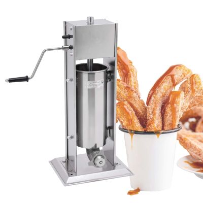 5 L Churro Maker Hand-Crank Set for Latin American Fruits, Stainless Steel