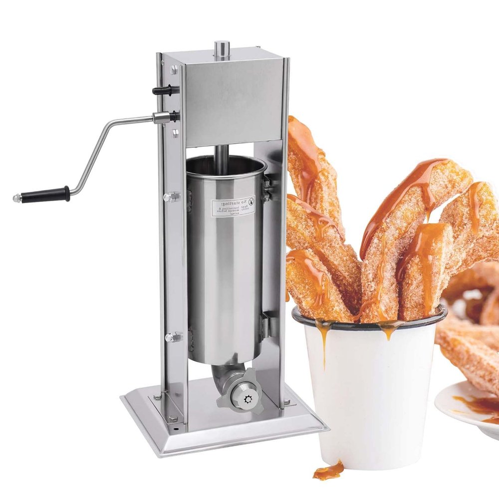 5 L Churro Maker Hand-Crank Set for Latin American Fruits, Stainless Steel