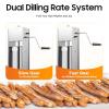5 L Churro Maker Hand-Crank Set for Latin American Fruits, Stainless Steel view 4