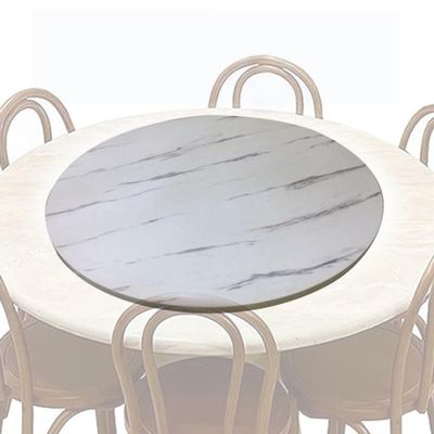 Lazy Susan Turntable, 30/40 in., Large Round Wooden Serving Tray with Base