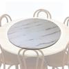 Lazy Susan Turntable, 30/40 in., Large Round Wooden Serving Tray with Base view 1
