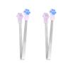 2pcs Silicone Small Tongs with Colorful Cat Paw Design view 1