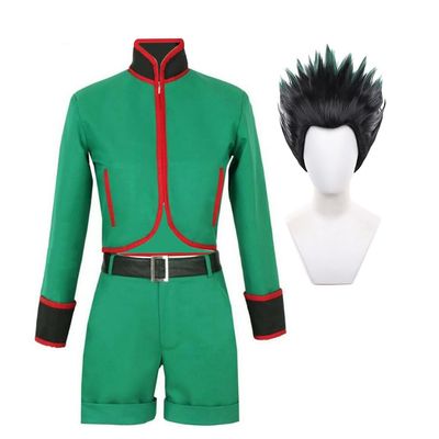 Zhongkaihua Kurapika Gon Freecss Cosplay Costume with Wig, Stage, Anime Role-Play, Halloween Party Outfit, Complete Set for Fans and Gifts