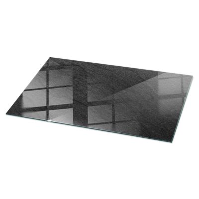 Tulup Large Rectangular Tabletop 100x50 cm, Replaceable Panel, Polished Edges, Tempered Glass, Modern Design for Kitchen and Dining Room Decoration, Table Glass - Natural Stone Motif