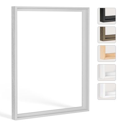 Bildershop-24 Hadera Shadow-Gap Frame 35 x 100 cm, Light Gray, DIY Kit