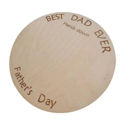 FytStycale Wooden Handprint Sign for Father's Day