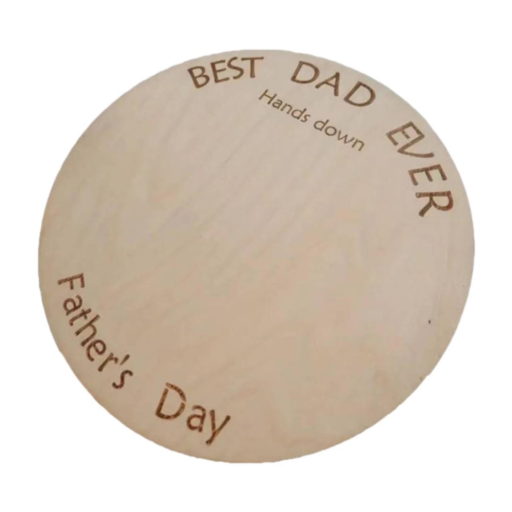 FytStycale Wooden Handprint Sign for Father's Day