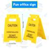 BOXOB Funny Desk Sign - Caution Overstimulated Do Not Approach view 2