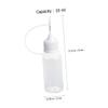 DEARMAMY PE Needle-Tip Glue Bottles, 10 mL, 15-Pack view 4