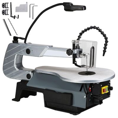 YXFAZPP 180W Scroll Saw with 45° Tilting Metal Table and Variable Speed