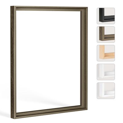 Bildershop-24 Hadera Shadow Gap Frame 80 x 200 cm, Metallic Brown, DIY Assembly Kit