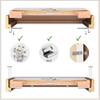 Bildershop-24 Hadera Shadow Gap Frame 80 x 200 cm, Metallic Brown, DIY Assembly Kit view 2