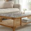 Tulup Tempered Glass Tabletop 100 x 70 cm, Rectangular, Mosaic Ornament Design view 3