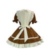 Lolita Maid Dress for Teen Girls with Bow, Ruffles, and Short Sleeves view 2