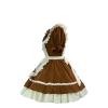 Lolita Maid Dress for Teen Girls with Bow, Ruffles, and Short Sleeves view 3