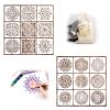 UZYXC 18-Piece Mandala Stencil Set view 1
