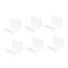 Zerodeko 6-Piece Plastic Wallet Display Stand, Trapezoidal, Lightweight and Sturdy view 1