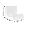 Zerodeko 6-Piece Plastic Wallet Display Stand, Trapezoidal, Lightweight and Sturdy view 2