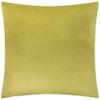 Paoletti Evoke Velvet Cushion with Polyester Filling, Chevron Pattern, Olive Green, 55 x 55 cm view 2