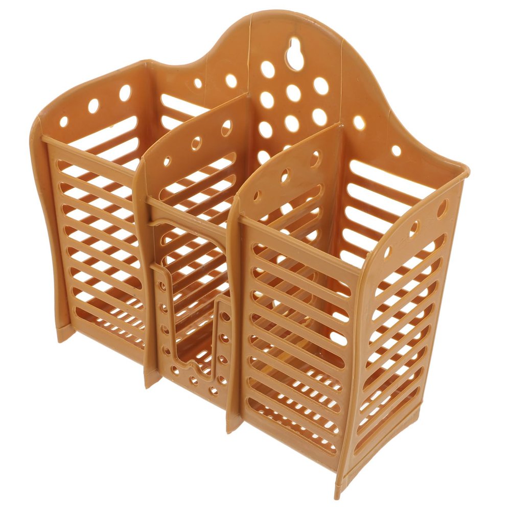 Lurrose Straw Storage Utensil Holder with Wall Mount