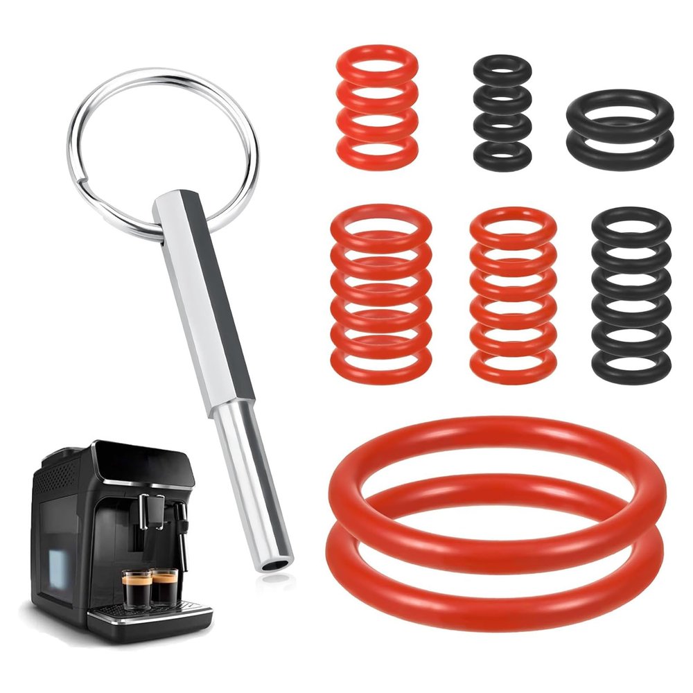 31-Piece Seal Ring Set with Oval-Head Key for Automatic Coffee Machines