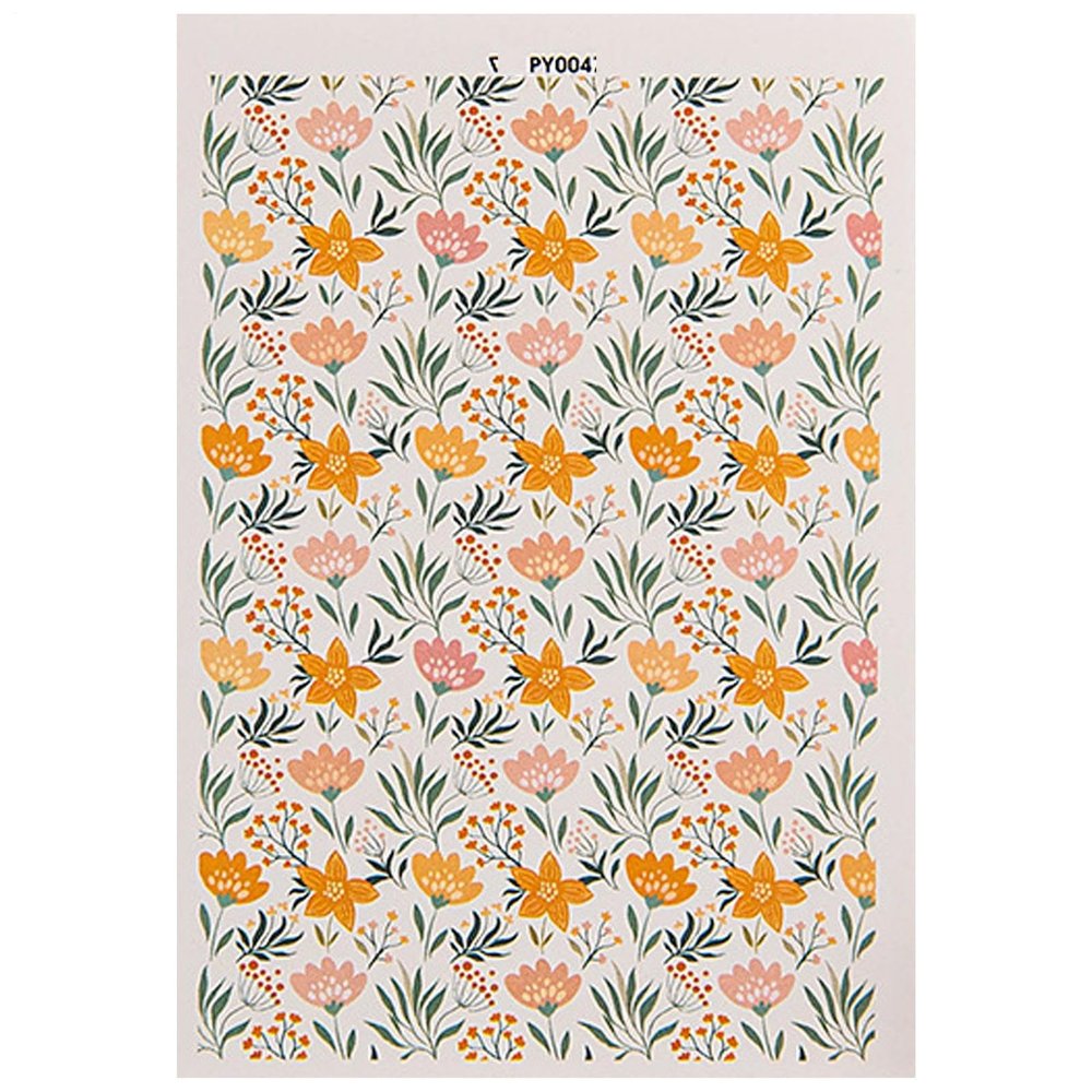Under-Glaze Transfers | Flower Petal Water-Soluble Transfer Paper